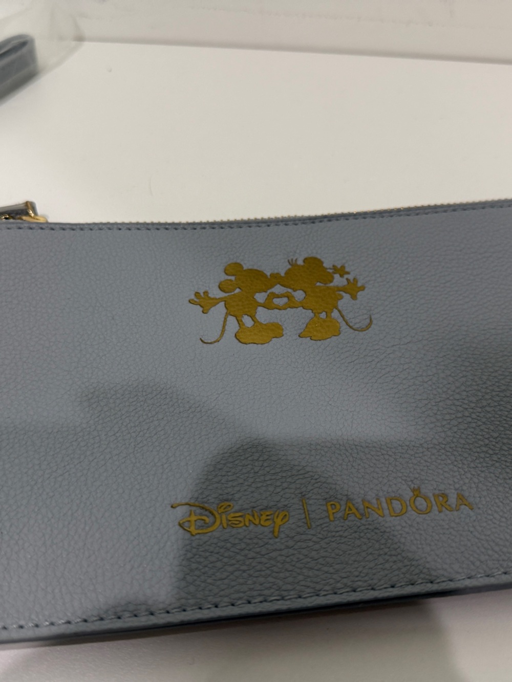 Pandora Disney Grey Gold-Accent Wristlet Pouch